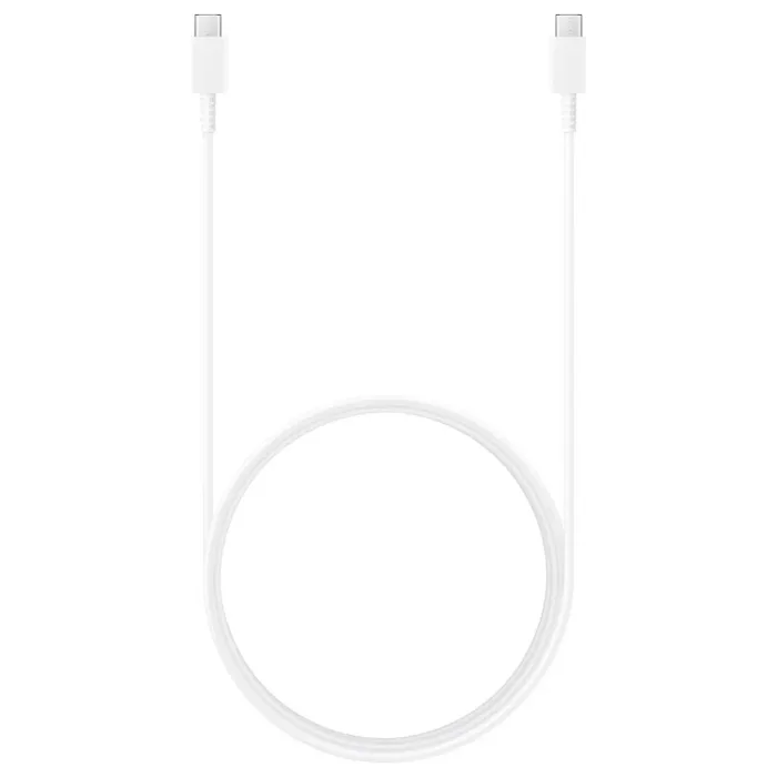 SAMSUNG EP-DX310J 3A 60W TYPE-C TO TYPE-C DATA VE ŞARJ KABLO 1.8METRE BEYAZ