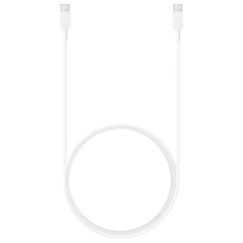 SAMSUNG EP-DX310J 3A 60W TYPE-C TO TYPE-C DATA VE ŞARJ KABLO 1.8METRE BEYAZ
