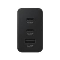 SAMSUNG EP-T6530N TYPE-C & TYPE-A HIZLI ŞARJ ALETİ ÜÇLÜ (65W-25W-15W) - SİYAH