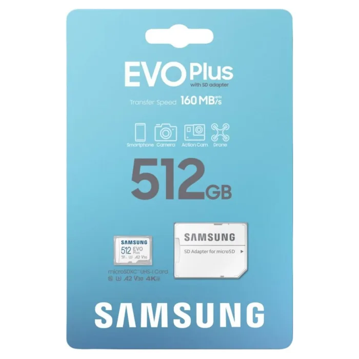SAMSUNG EVO PLUS MB-MC512SA/APC 512 GB MİCRO SD HAFIZA KARTI