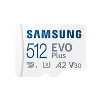 Samsung Evo Plus MB-MC512SA Class 10 UHS-I U3 A2 V30 512 GB Micro SD Kart