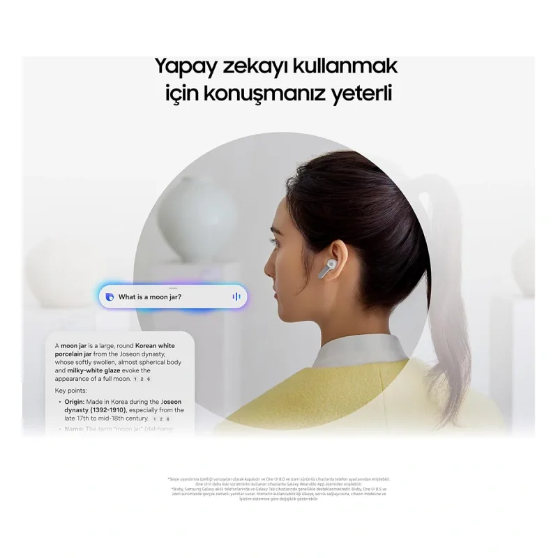 Samsung Galaxy Buds 4 ANC TWS Beyaz Kulak İçi Bluetooth Kulaklık