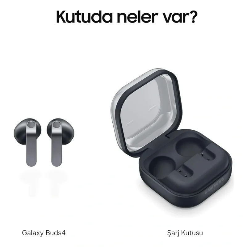 Samsung Galaxy Buds 4 ANC TWS Siyah Kulak İçi Bluetooth Kulaklık