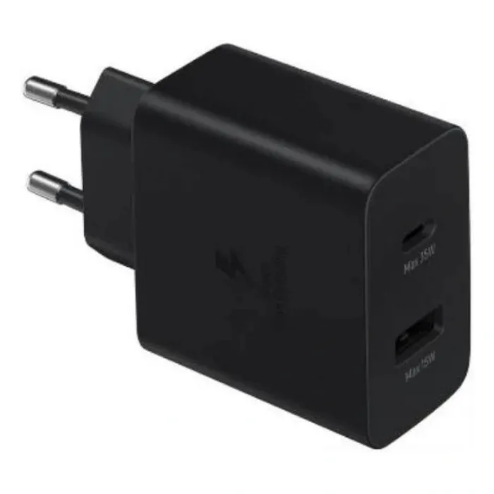 SAMSUNG TA220 SİYAH 35 W ÇİFT ÇIKIŞLI USB TYPE-C ŞARJ ADAPTÖRÜ