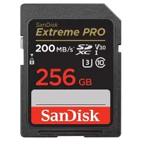 SANDISK EXTREME PRO 256GB 200/140MB/S SDXC V30 UHS-I U3 HAFIZA KARTI SDSDXXD-256G-GN4IN
