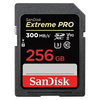 SanDisk Extreme Pro 256gb 300mb/s V90 UHS-II SDXC Hafıza Kartı