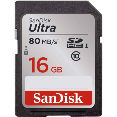 SANDİSK ULTRA 16GB SDHC 80MB/S HAFIZA KARTI