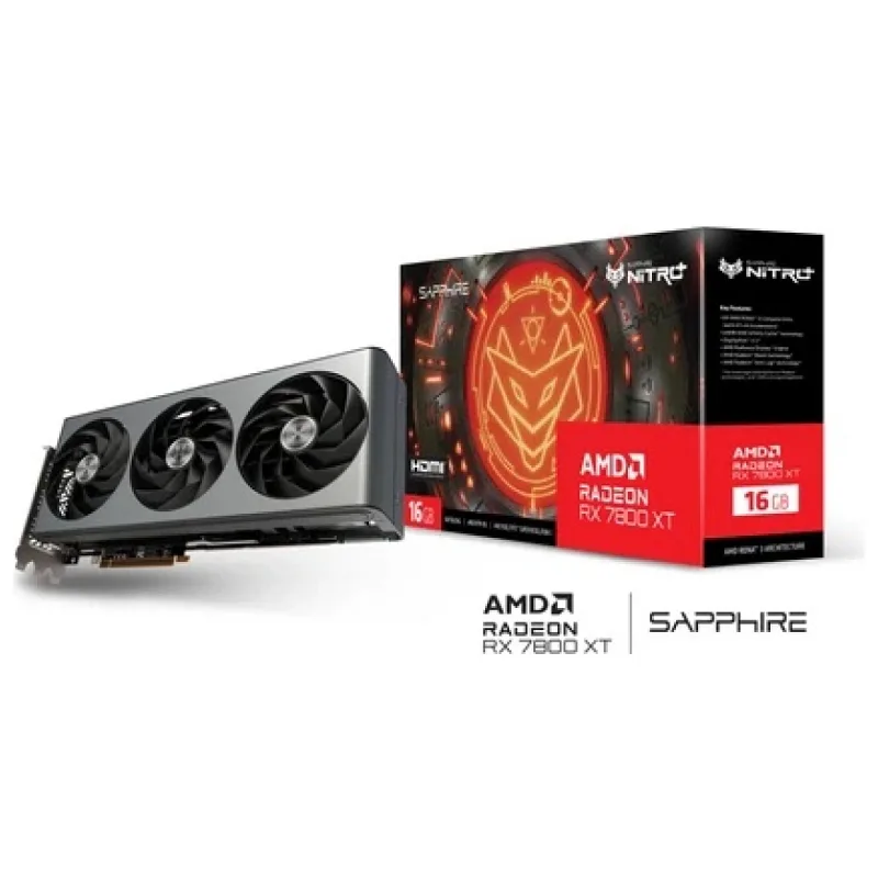 SAPPHIRE 11330-01-20G VGA NITRO AMD 7800XT GAM OC 16GB GDDR6