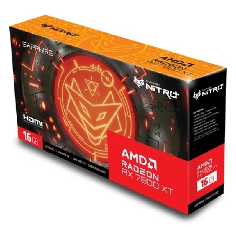 SAPPHIRE 11330-01-20G VGA NITRO AMD 7800XT GAM OC 16GB GDDR6