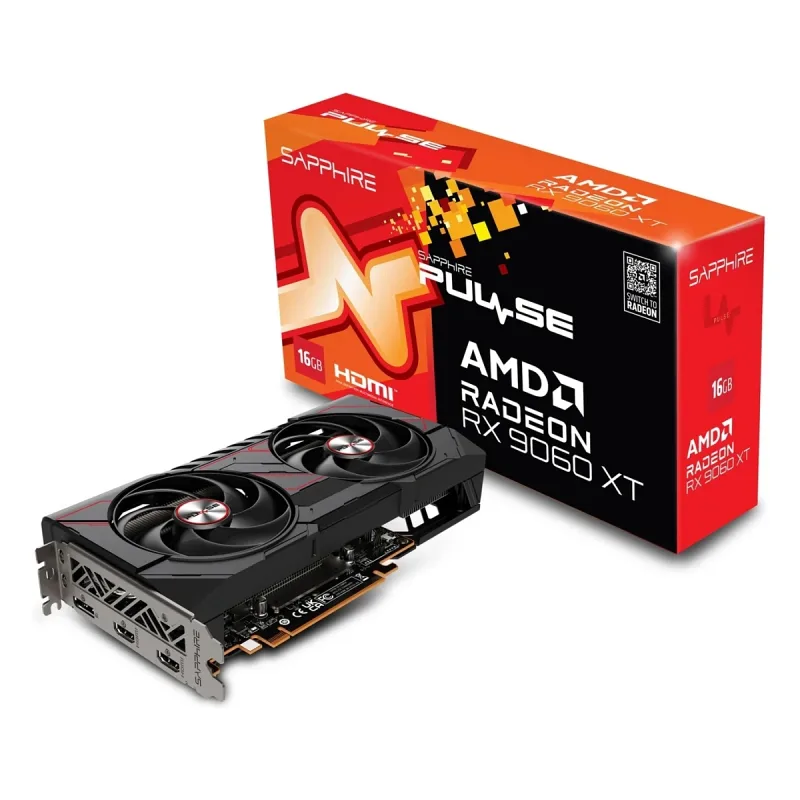 Sapphire RX 9060 XT Pulse 11350-03-20G 128 Bit GDDR6 16 GB Ekran Kartı