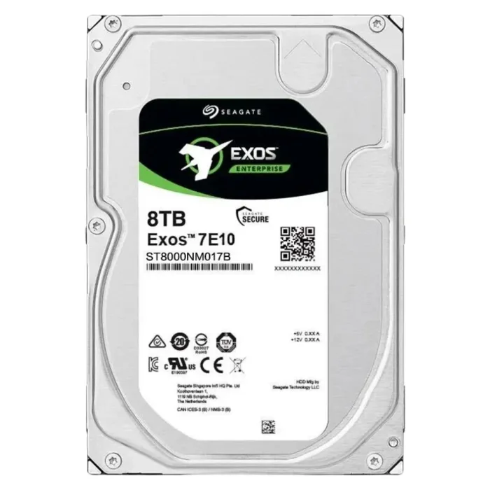 SEAGATE EXOS 3.5"8TB 7E10 ST8000NM017B HDD