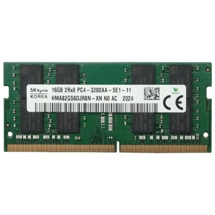 Skhynix 16 GB 3200 MHz CL22 HMA82GS6DJR8N-XN DDR4 Notebook Ram