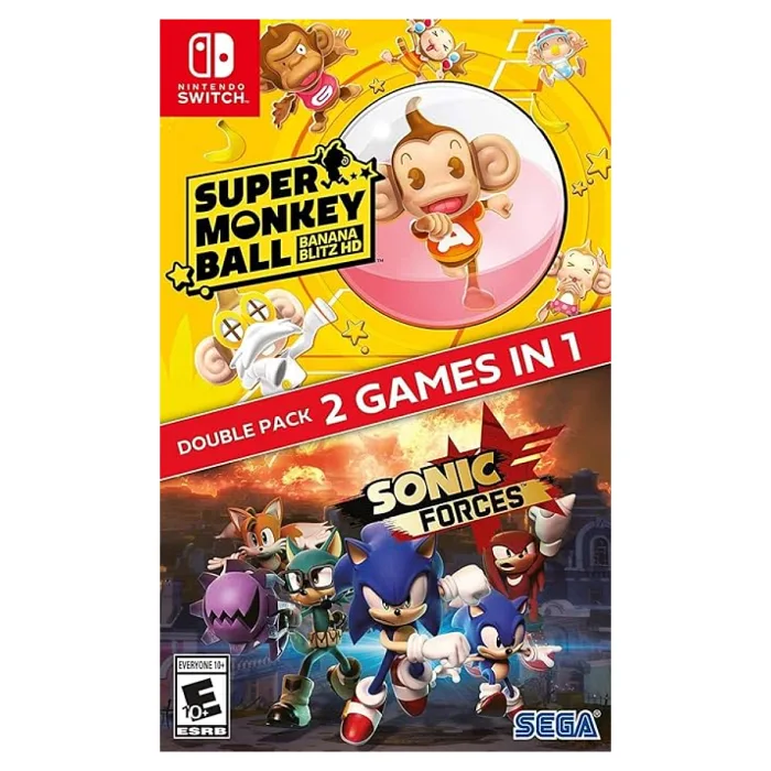 Nintendo Switch Sonic Forces + Super Monkey Ball: Banana Blitz Double Pack 2 Games In 1