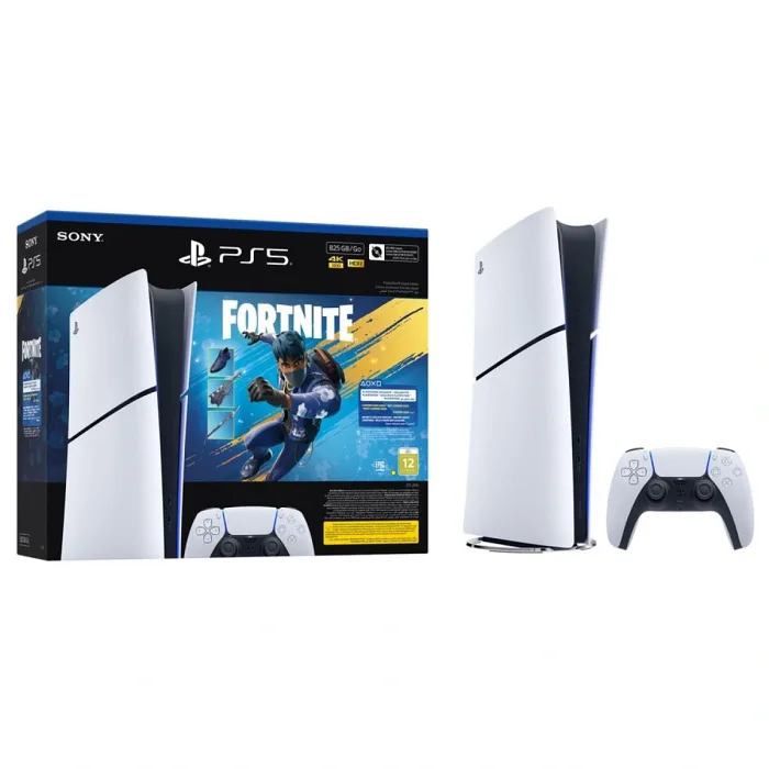 Sony Playstation 5 Slim Digital 825 Gb + Fortnite v2 Bundle PS5 Oyun Konsolu
