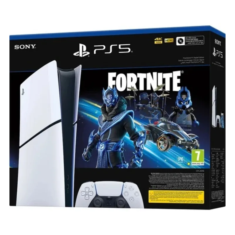 Sony Playstation 5 Slim Digital 825 Gb + Fortnite v2 Bundle PS5 Oyun Konsolu