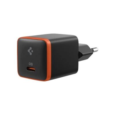 Spigen 30W USB-C Mini Adaptör - Samsung PPS Destekli Hızlı Şarj Aleti iPhone & Android & iPad & MacBook Type-C EE301 Black - ACH08448