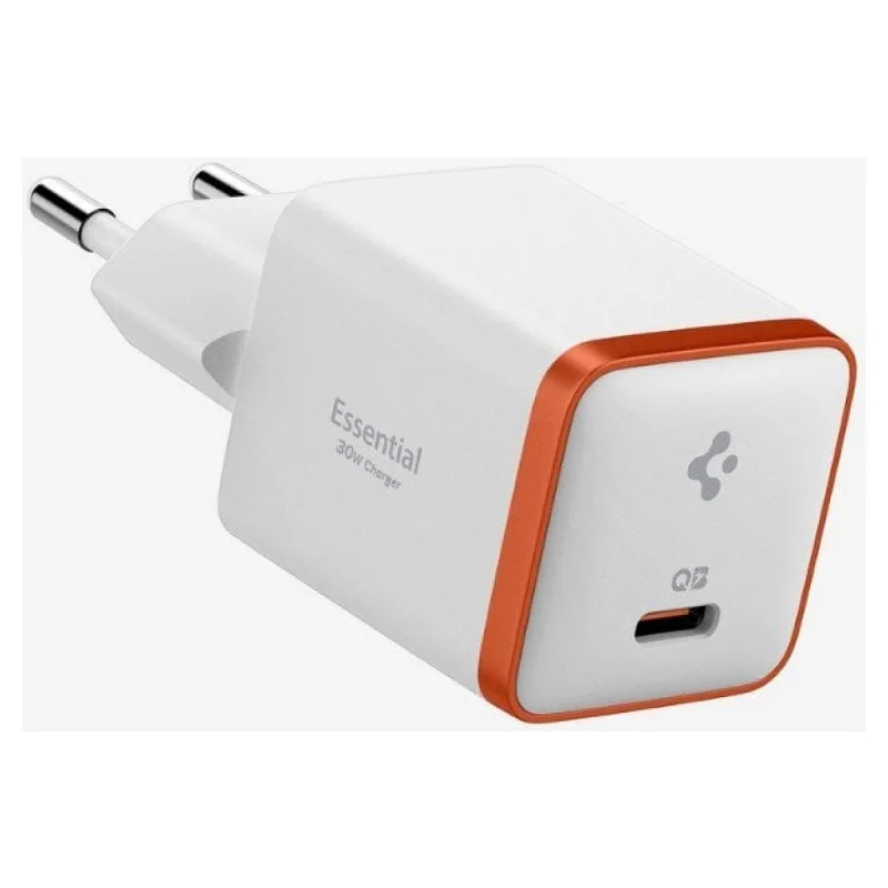 Spigen EE301 30 W Type-C Beyaz Hızlı Şarj Adaptörü