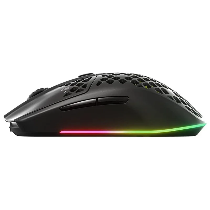 SteelSeries Aerox 3 Onyx RGB Şarjlı Ergonomik Optik Kablosuz Oyuncu Mouse