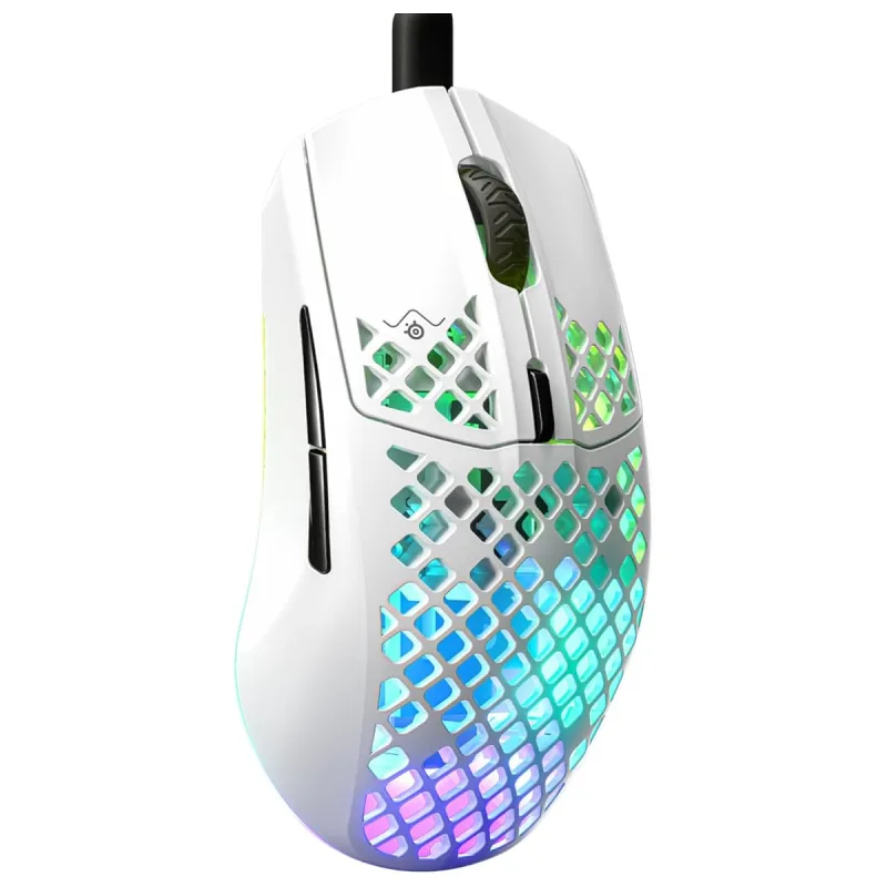 SteelSeries Aerox 3 Snow RGB Şarjlı Ergonomik Optik Kablosuz Oyuncu Mouse