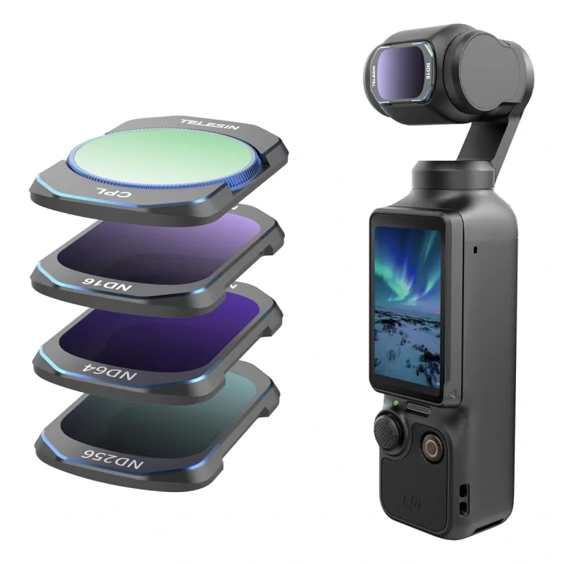 Osmo Pocket 3 ND Filtre Seti (CPL+ ND16/64/256)