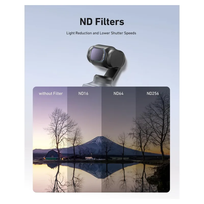 Osmo Pocket 3 ND Filtre Seti (CPL+ ND16/64/256)