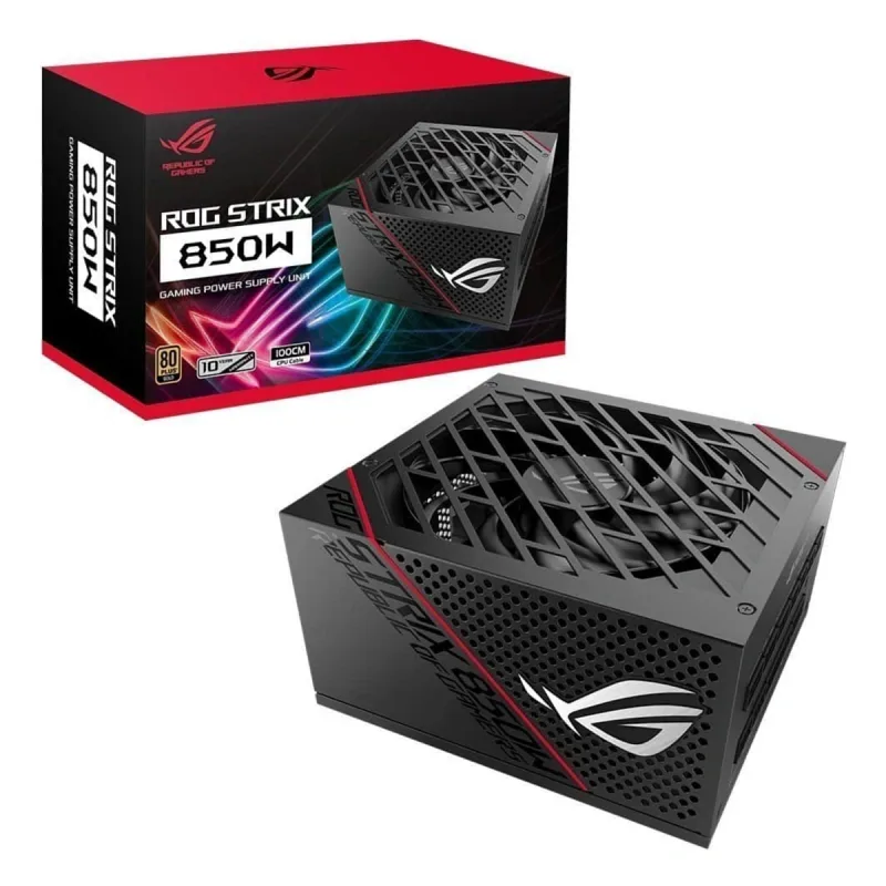 Teşhir Asus ROG-STRIX-850G-AURA 850 W Power Supply (Kutusuz 02.07.2031 tarihine kadar garanti)