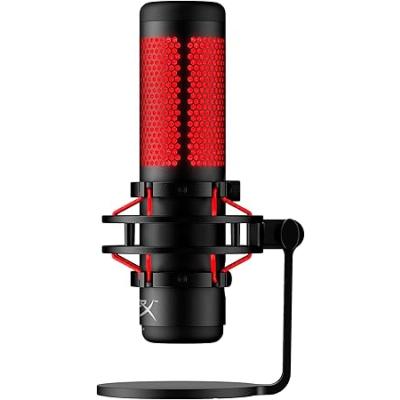 TEŞHİR HYPERX QUADCAST ELECTRET USB KONDANSATÖR MİKROFON, SİYAH/KIRMIZI