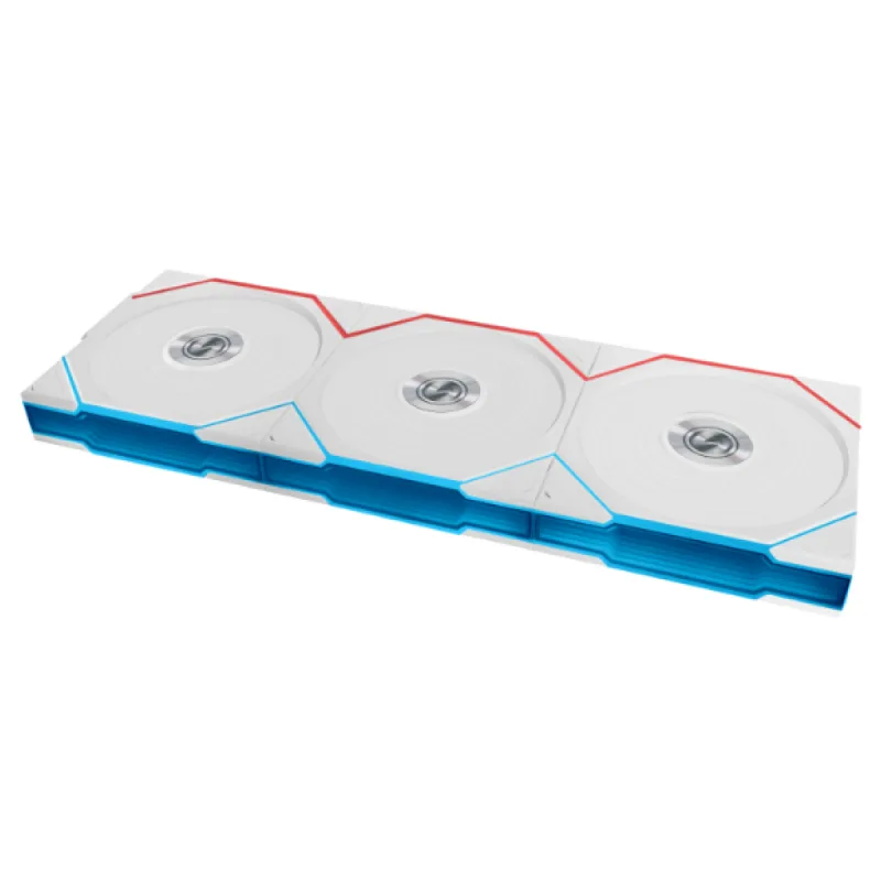 Teşhir Kutusuz 3 adet Lian Li UNI FAN TL Wireless 3x140mm Beyaz Kasa Fanı