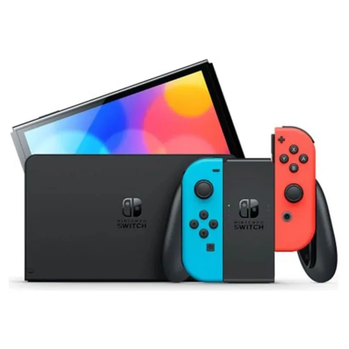 TEŞHİR NINTENDO SWITCH OLED KIRMIZI MAVİ JOY CON KONSOL