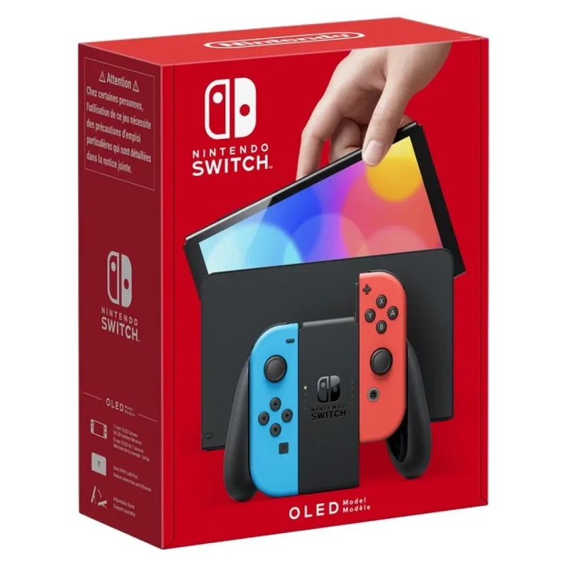 TEŞHİR NINTENDO SWITCH OLED KIRMIZI MAVİ JOY CON KONSOL