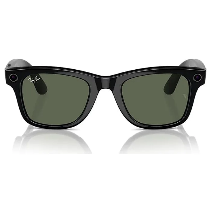 TEŞHİR RAY BAN META AKILLI GÖZLÜK PARLAK SİYAH G 15 YEŞİL RW 4006