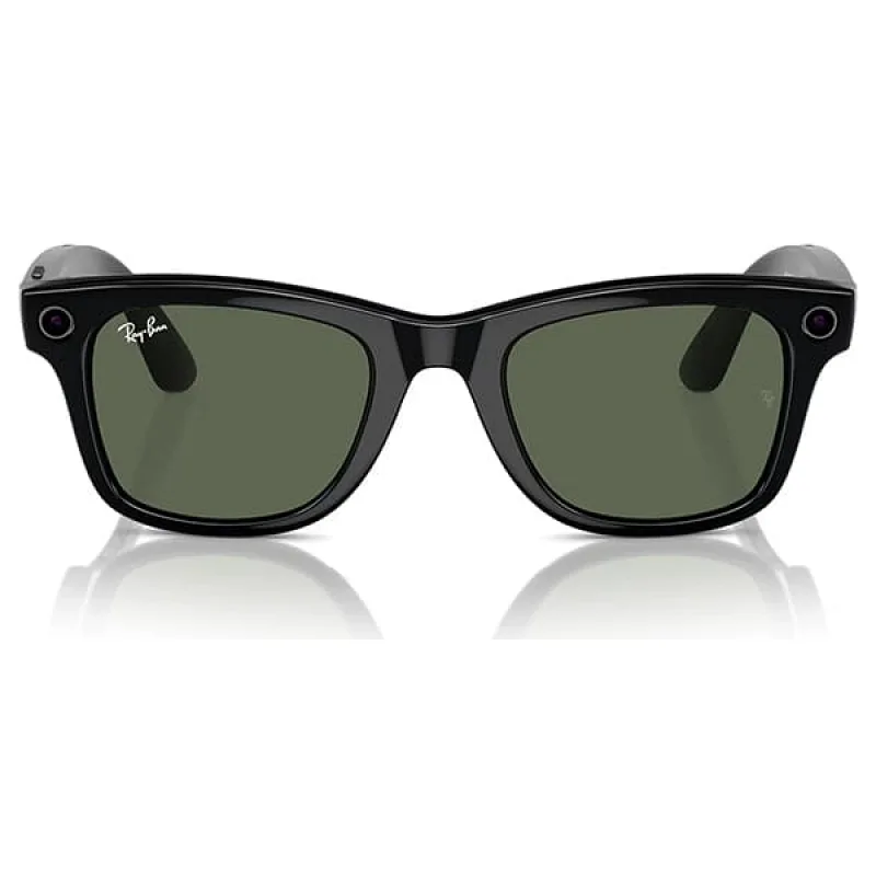 TEŞHİR RAY BAN META AKILLI GÖZLÜK PARLAK SİYAH G 15 YEŞİL RW 4006