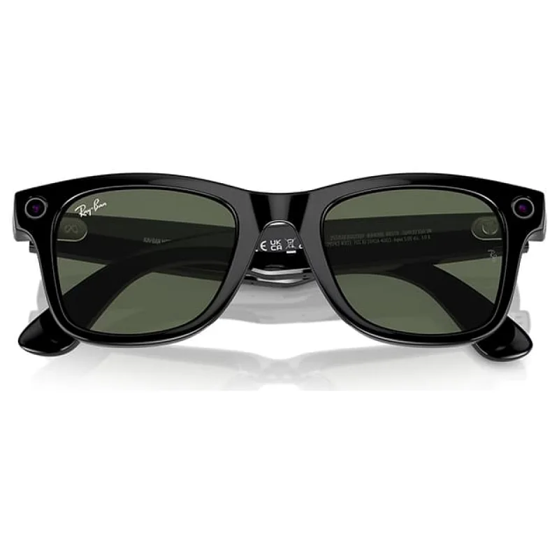 TEŞHİR RAY BAN META AKILLI GÖZLÜK PARLAK SİYAH G 15 YEŞİL RW 4006