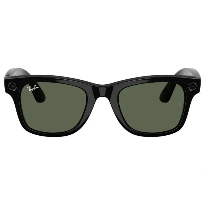 TEŞHİR RAY BAN META WAYFARER  PARLAK SİYAH KARARAN YEŞİL GEN 2 GÖZLÜK
