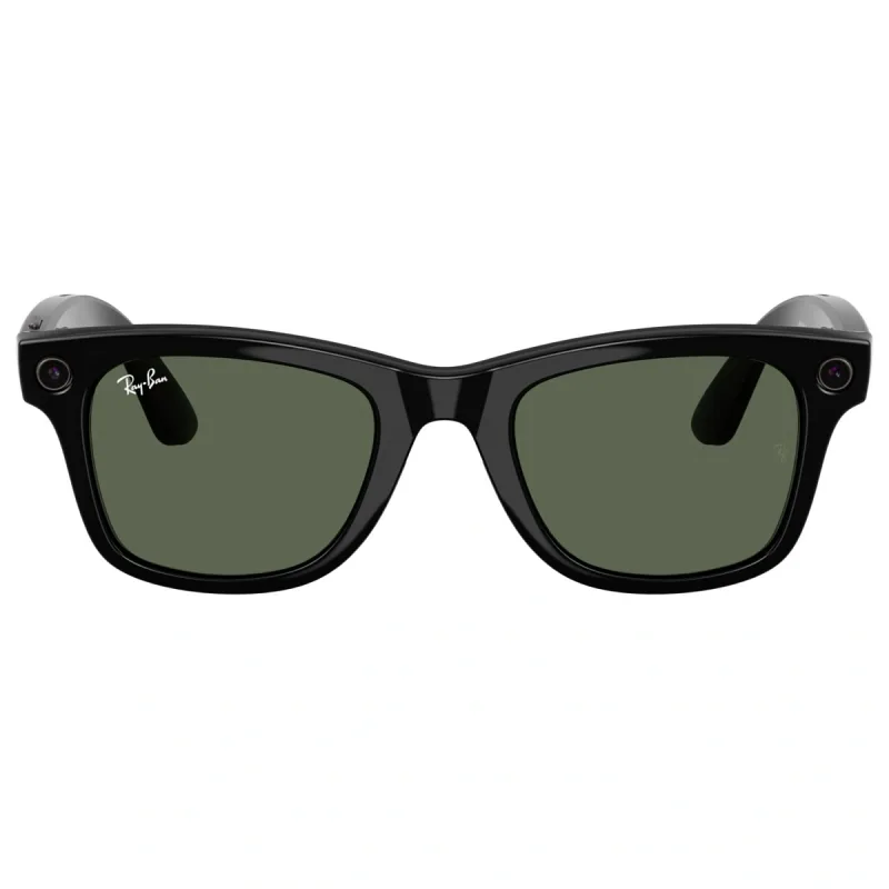 TEŞHİR RAY BAN META WAYFARER  PARLAK SİYAH KARARAN YEŞİL GEN 2 GÖZLÜK