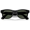 TEŞHİR RAY BAN META WAYFARER  PARLAK SİYAH KARARAN YEŞİL GEN 2 GÖZLÜK