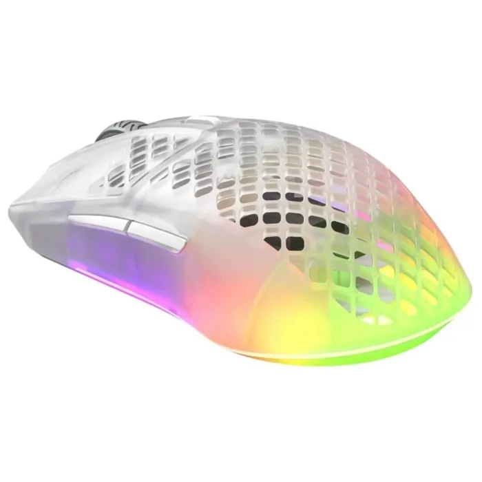 Teşhir SteelSeries Aerox 3 Snow RGB Şarjlı Ergonomik Optik Kablosuz Oyuncu Mouse
