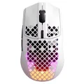 Teşhir SteelSeries Aerox 3 Snow RGB Şarjlı Ergonomik Optik Kablosuz Oyuncu Mouse