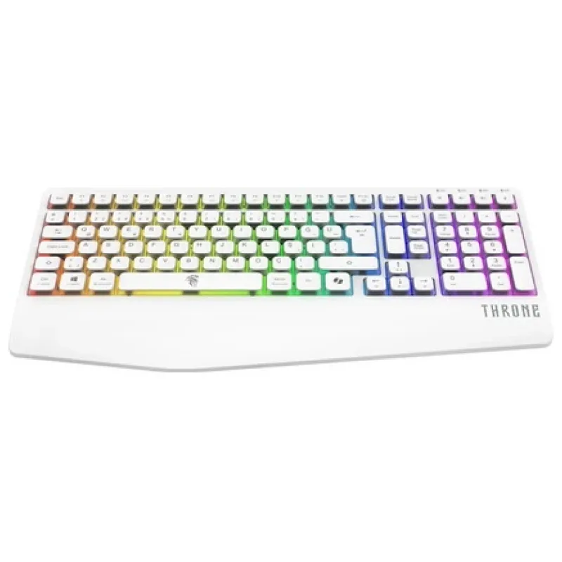 THRONE NİJİ ECLİPSE K1 CHROMATİC RGB & ULTRA HIZLI PURPLE SWITCH 108 TUŞLU KABLOSUZ MEKANİK KLAVYE (2.4GHZ + BT + TYPE C)