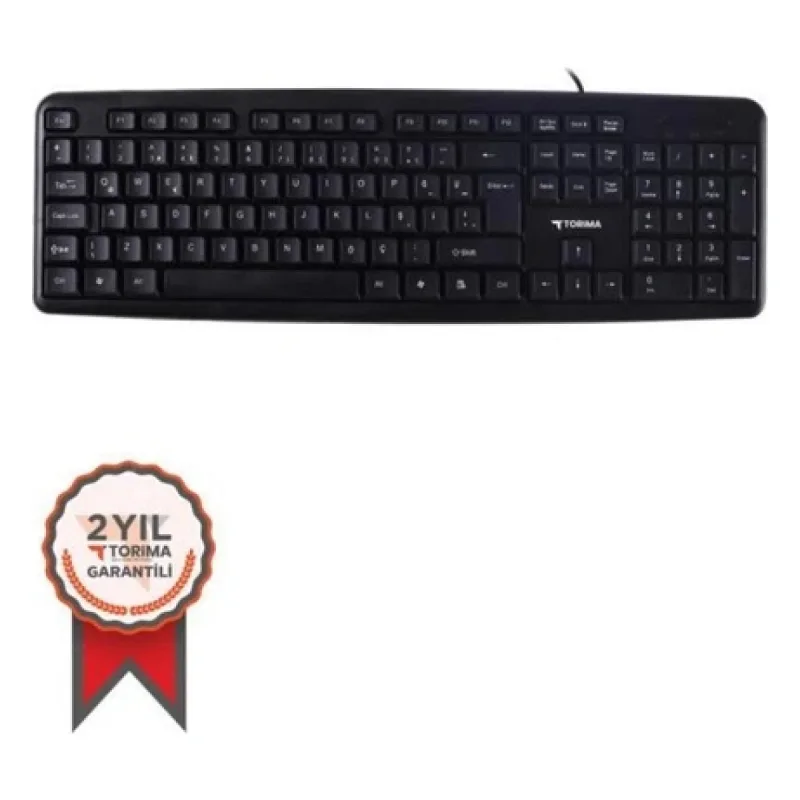 Torima TK-01 Kablolu Standart Q Klavye Siyah