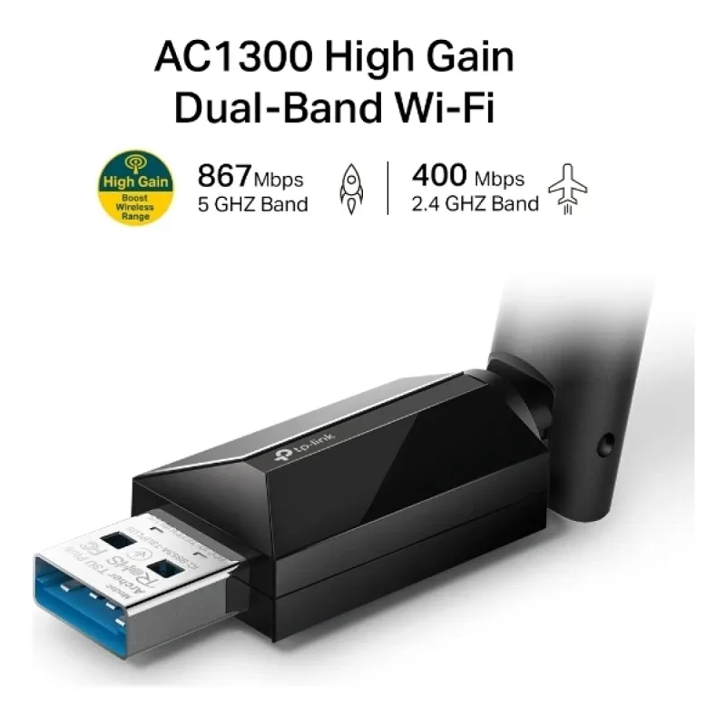 TP-Link Archer T3U Plus 1300 Mbps Kablosuz Ağ Adaptörü