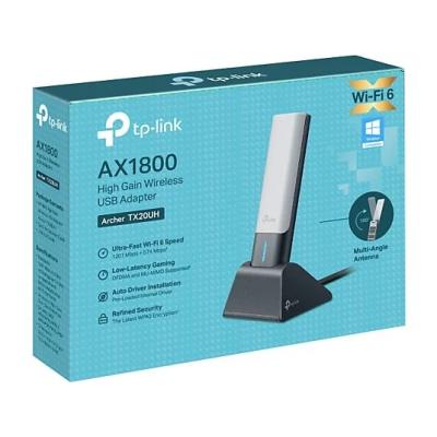 TP-LINK Archer TX20UH, AX1800 Mbps, 1,2 Metre USB 3.0 Kablo, Yüksek Çekim Güçlü Wi-Fi 6 USB Adaptör