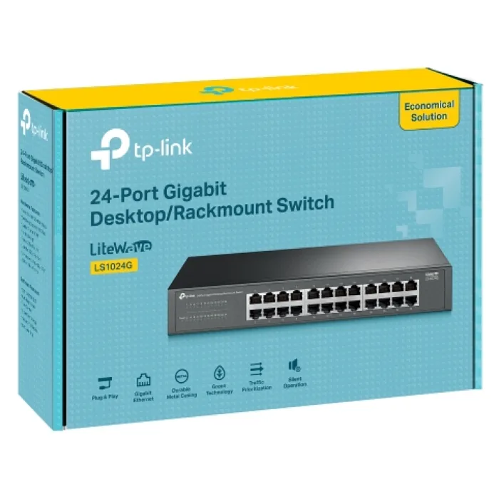 TP-Link LS1024G 24 Port 10/100/1000 Mbps Gigabit Switch
