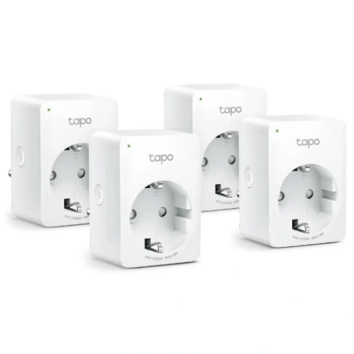 TP-LINK Min Mini Smart Wi-Fi Socket (4-pack) TAPO-P100-4P