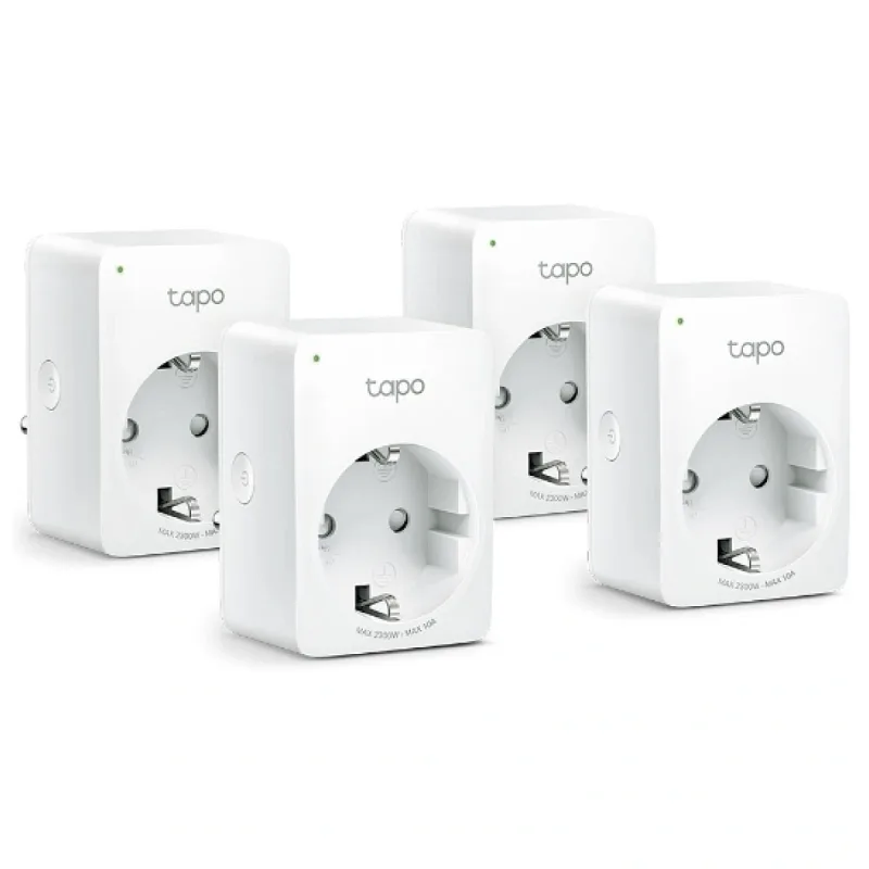 TP-LINK Min Mini Smart Wi-Fi Socket (4-pack) TAPO-P100-4P