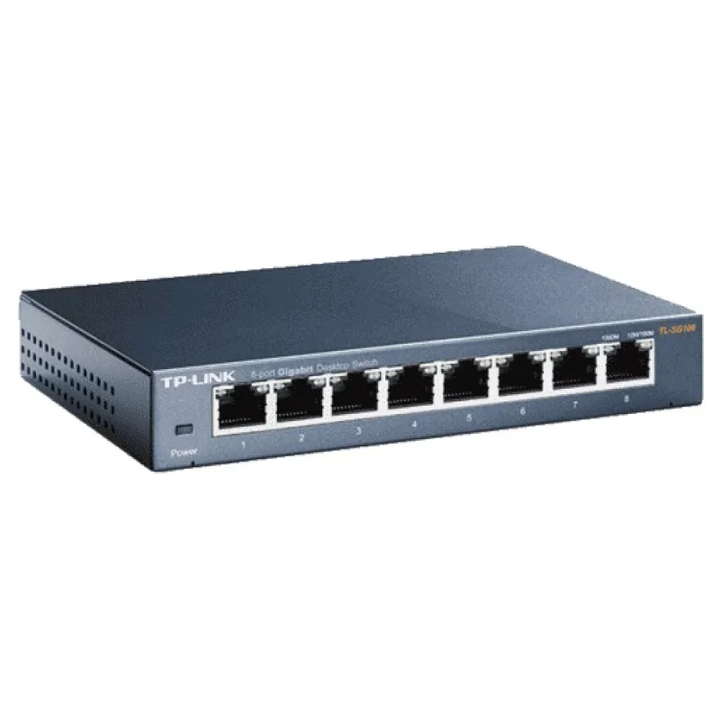 TP-LİNK TL-SG108 SWITCH 8 PORTS BLACK