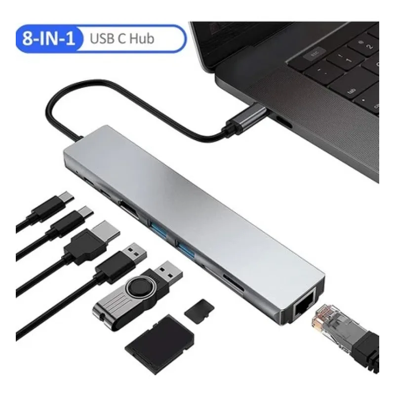Type C to Hdmı 8 in 1 Adaptör
