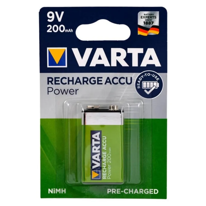 VARTA 9V 200 MAH ŞARJ EDİLEBİLİR PİL