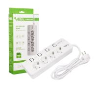 VEA VA-XMAN104 A CLASS 4 LÜ 1.5 METRE KABLOLU AYRI ANAHTARLI BEYAZ AKIM KORUMALI GRUP PRİZ