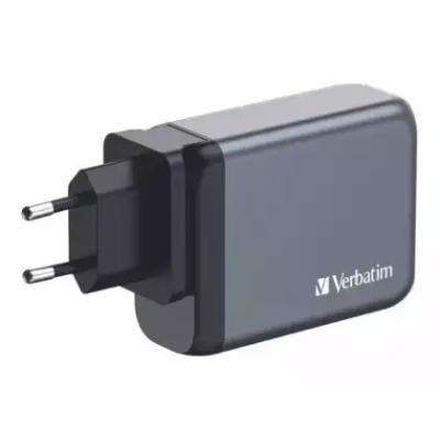VERBATİM GAN 100W DUVAR ŞARJ CİHAZI 3XUSB C/USB A ADAPTÖRÜ